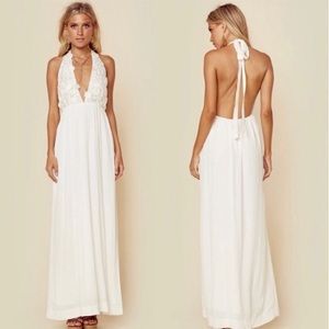For Love and Lemons halter maxi dress